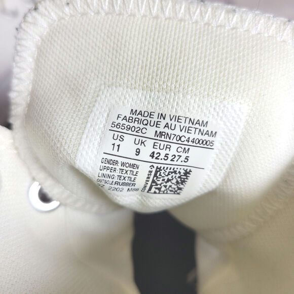 Converse Chuck Taylor All Star Lugged High White Platform Shoes Womens Size 11 - Picture 7 of 9